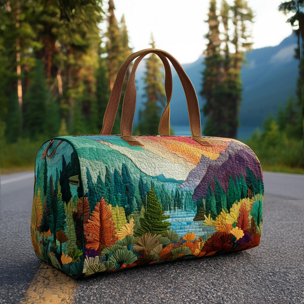 Sac de Voyage Matelassé - Forêt Lumineuse