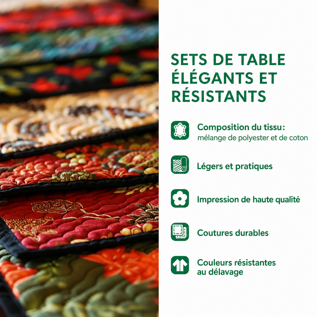 Sets de table élégants et résistants