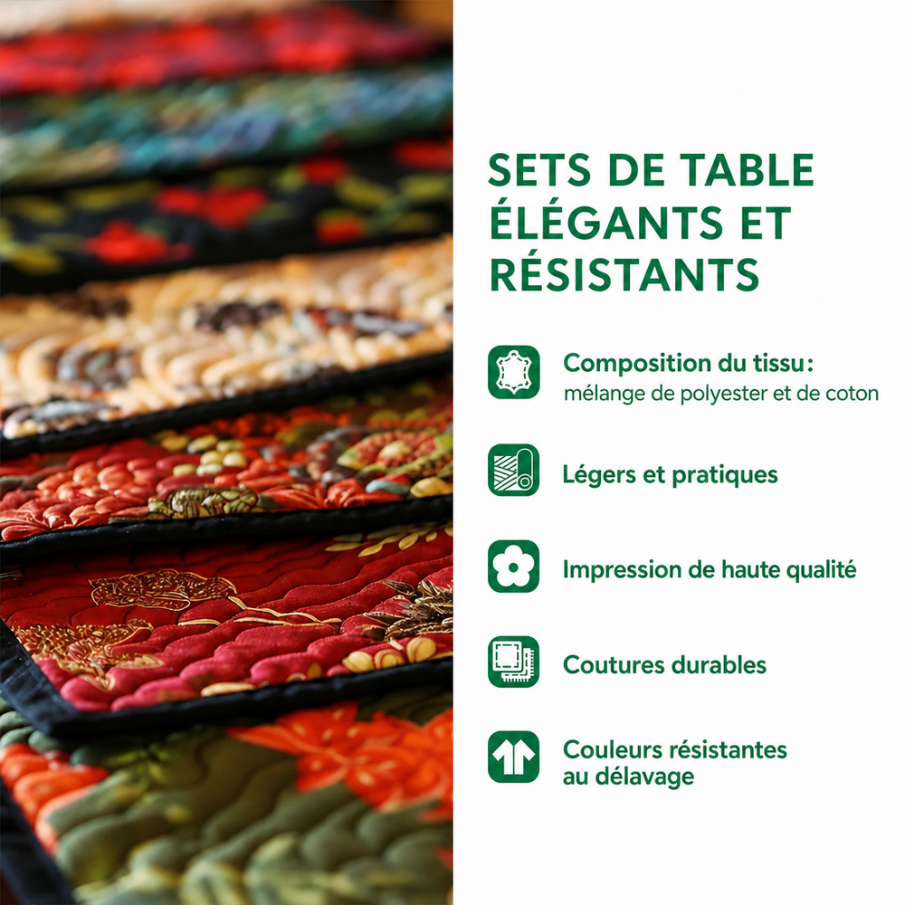 Sets de table élégants et résistants