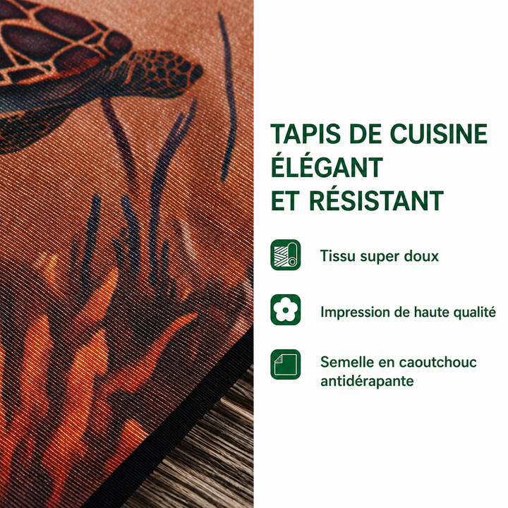 Tapis de cuisine élégant et résistant